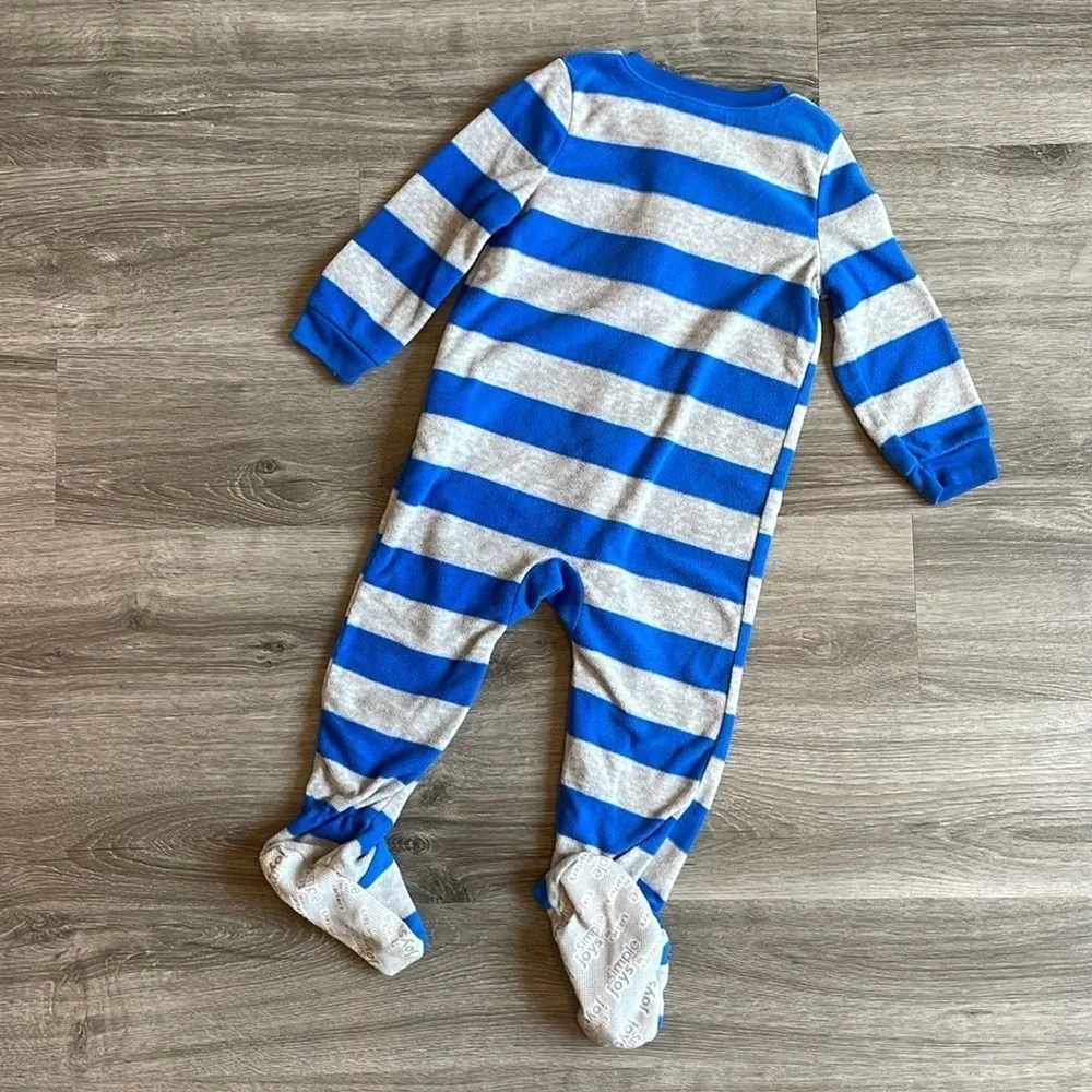 Carter's baby boys fleece zip up footie